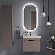 Velvex Тумба с раковиной Krona 600-0-1 подвесная серый камень – картинка-29